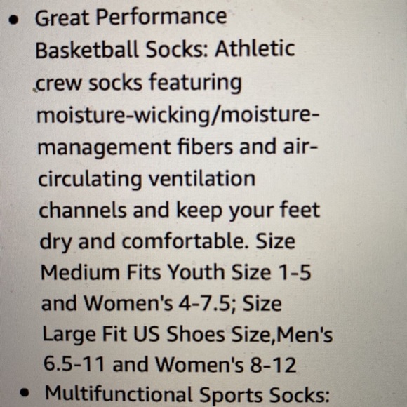 Nice Elite socks ,Boys size large sport basketball socks 4 pair - Picture 3 of 5